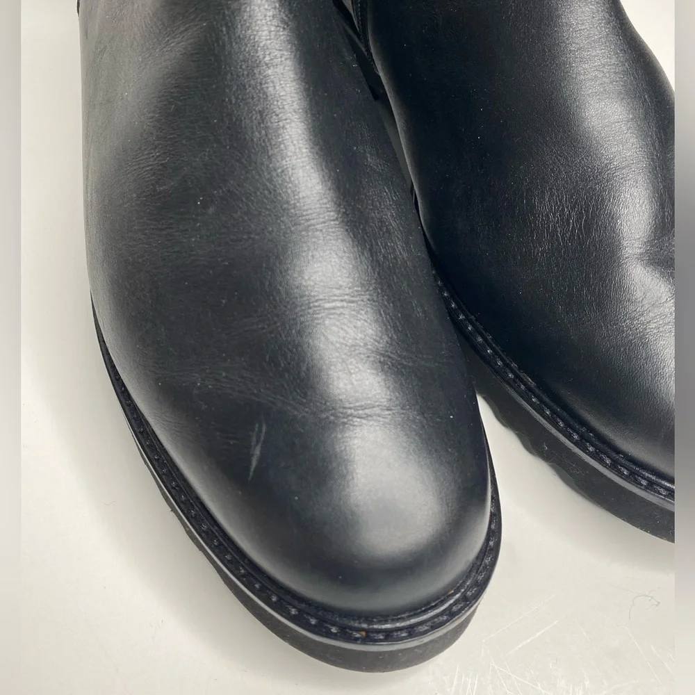 Mephisto Silva Black Leather Chelsea Boots Sz 11